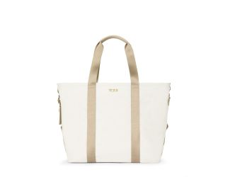 Sport Essential Large East/West Tote Off White/Tan