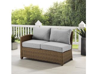 Bradenton Outdoor Wicker Sectional Left Side Loveseat