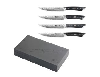 4-Piece Kuro Series Steak Knife Set w/Ashwood Box