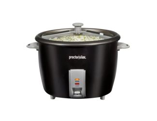 30 Cup Rice Maker w/ Glass Lid Black