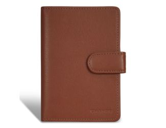 Onyx Leather Passport Case Size 4"x5.25"