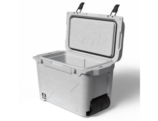 55 QT Wheeled Bison Cooler - White