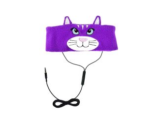 H1 Adjustable Fleece Headband Headphones Cat
