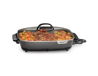 16" Slimline Electric Skillet w/ Glass Cover