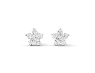 Star Lab Diamond Earrings Size 0.38 CTW