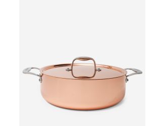 5.2 Qt Copper Rondeau w/Lid