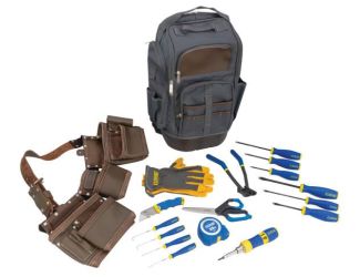 Deluxe General Purpose Tool Set w/Apron & Backpack