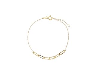 Solid Half Paperclip Chain Bracelet