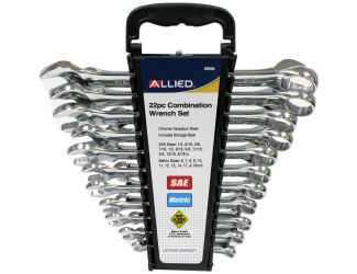 22-Piece SAE and Metric Wrench Set