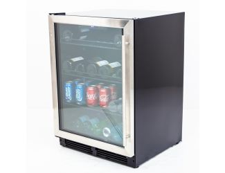 Avanti - 133 Can Beverage Center - Stainless Steel