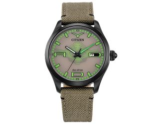 Men's Star Wars Yoda Beige Nylon Strap, Brown dial