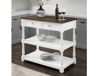 Caitlyn Wood Top Kitchen Island