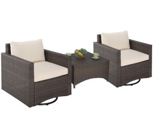 Studio Shine - 2 Swivel Chairs & Coffee Table