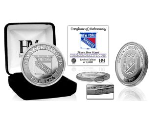 New York Rangers Silver Mint Coin