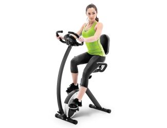 Marcy Foldable Exercise Bike with High Back Seat