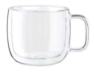 Sorrento Plus 2-Piece Double-Wall Glass Cappuccino Mug Set