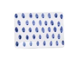 Santorini Dot Rectangular Platter - Small