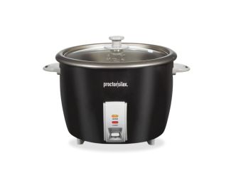 30 Cup Rice Maker w/ Glass Lid Black