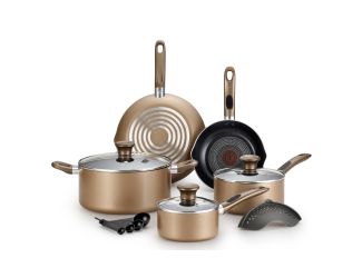Excite Non-Stick 14-Piece Cookware Set - Bronze