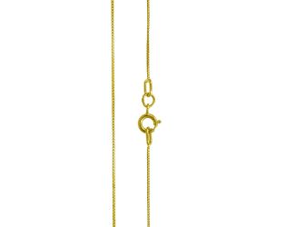 PARIKHS 18" Box chain Necklace (Mini) in 10K Yellow gold.