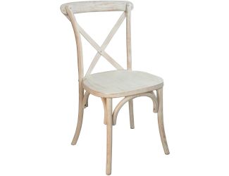 Lime Wash X-Back Chair