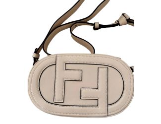 Fendi ‘O’Lock Mini’ Fendi Logo Light Rose Pink Shoulder and Crossbody Bag