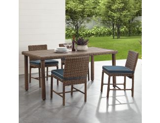 Bradenton 5Pc Outdoor Wicker Dining Set