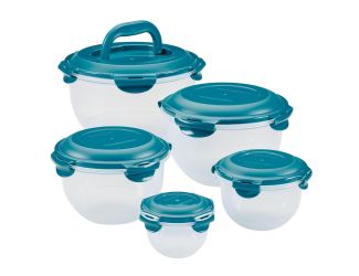 10pc Nestable Leakproof Food Storage Set Teal