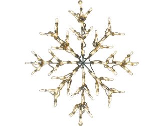 Christmas Indoor/Outdoor LED Lights, 30" Snowflake in Warm White