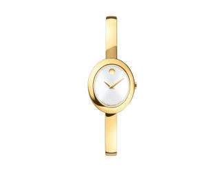 Ladies Museum Bangle Gold-Tone Stainless Steel Watch Gold Dial