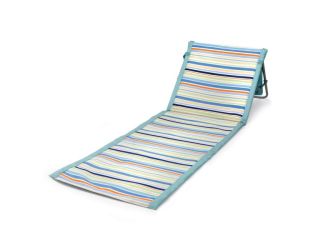 Beachcomber Chair - St. Tropez Collection - Sky Blue with Multi Stripe Pattern