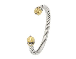 Nouveau Collection Antiqua Wire Cuff, 7 1/4" Diam. 9mm Rhodium Wire. Made in America.