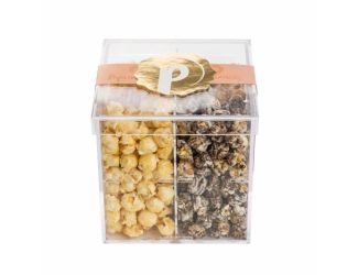 Popinsanity 1pk Popcorn in 6x6x6 Acrylic Gift Box - 2 Flavors