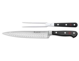 Classic Two Piece Carving Set, Hollow Edge