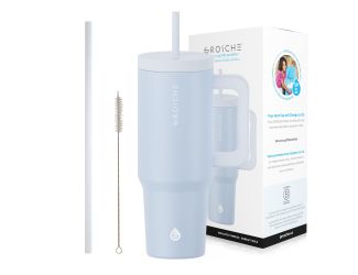 Aspen 40 oz. Insulated Straw Tumbler, Slate Blue