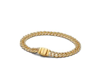 Pav Cuban Chain Bracelet Size 7.9"