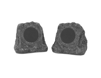 Outdoor Rock Speaker Pair - Wireless Bluetooth Speakers for Garden, Patio - Waterproof Design