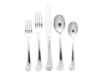 20pc Sanibel Surf Flatware Set