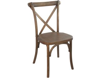 Light Brown X-Back Chair