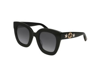 Womens Bold Rim Sunglasses-Black