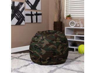 Small Camouflage Refillable Bean Bag Chair for Kids and Teens