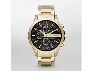 Dress Black Dial, Gold Tone Watch