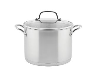 8qt Stainless Steel 3-Ply Stockpot w/ Lid