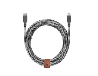 Belt Cable XL USB-C to Apple Lightning Zebra