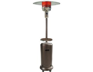 7-Ft. Tall 48,000 BTU Propane Umbrella Patio Heater with Wheels for Outdoor Events and Entertaining