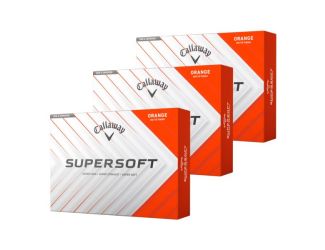 Supersoft Matte Golf Balls - Orange - Three Dozen
