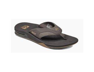 Mens Fanning Sandal-Black/Silver-10