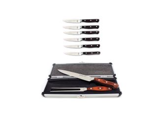 Pakka 8pc SS Carving Set with Steak Knives