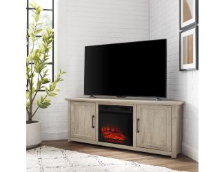 Camden 58" Corner Tv Stand W/Fireplace
