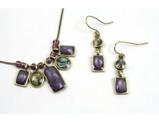Purple Passion Necklace And Earring Set